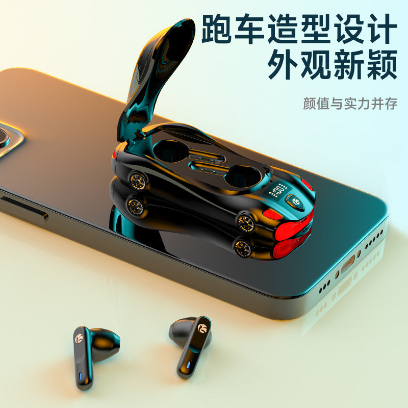 Cross-Border Popular Mini Earphones Tws Wireless Bluetooth Earphones Sports Car Shape Reduces Low Latency Private Model Earphones L24