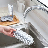 Cup Scrubber Glass Cleaner Sink 2-in-1 Suction Cup Cleaning Brush Gadget Kitchen Accessories Cleaning Products Gadget