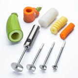 Kitchen Gadget Veggie Drill Digging Corer Cooking Gadget Vegetable Spiral Cutter Spiralizer Creative Kitchen Accessories