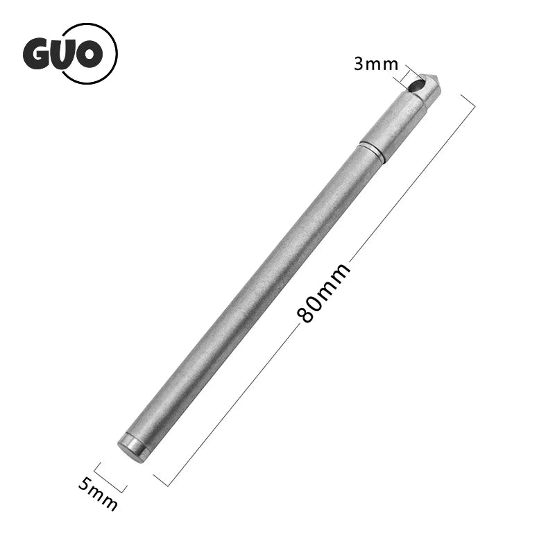 Portable Mini Titanium Ballpoint Pen EDC Gadget Keychain Metal Durable Pens For Outdoor Camping Hiking Survival Gadget