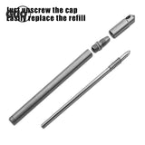 Portable Mini Titanium Ballpoint Pen EDC Gadget Keychain Metal Durable Pens For Outdoor Camping Hiking Survival Gadget