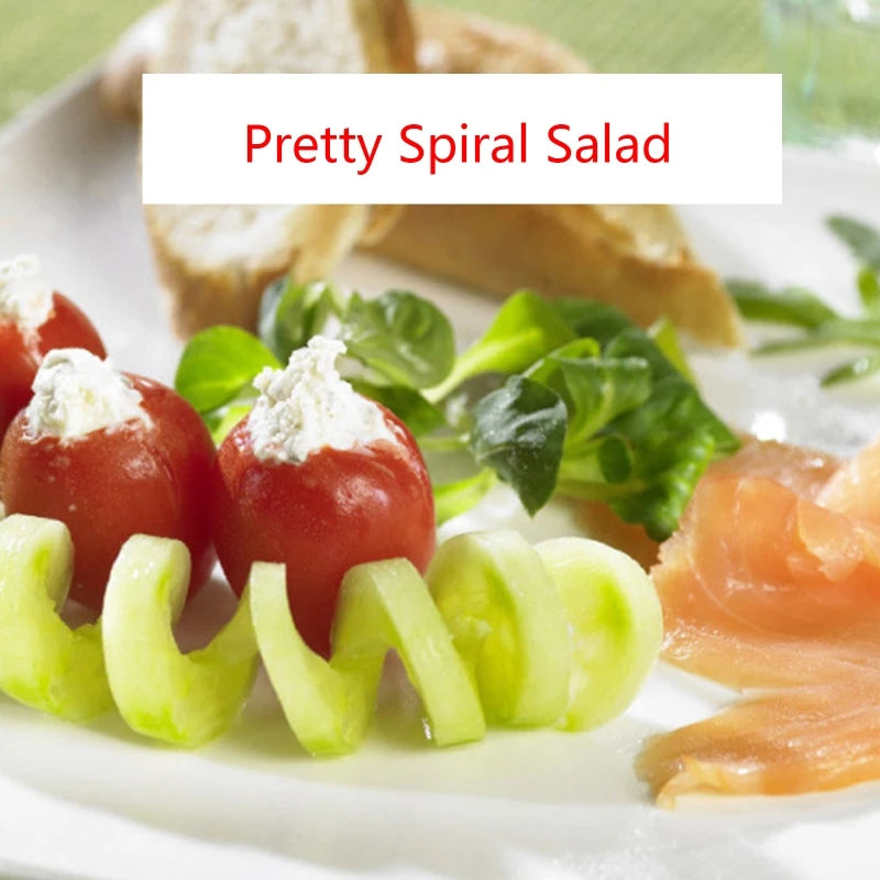 Kitchen Gadget Veggie Drill Digging Corer Cooking Gadget Vegetable Spiral Cutter Spiralizer Creative Kitchen Accessories