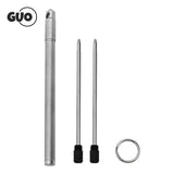 Portable Mini Titanium Ballpoint Pen EDC Gadget Keychain Metal Durable Pens For Outdoor Camping Hiking Survival Gadget