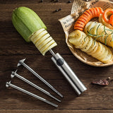 Kitchen Gadget Veggie Drill Digging Corer Cooking Gadget Vegetable Spiral Cutter Spiralizer Creative Kitchen Accessories