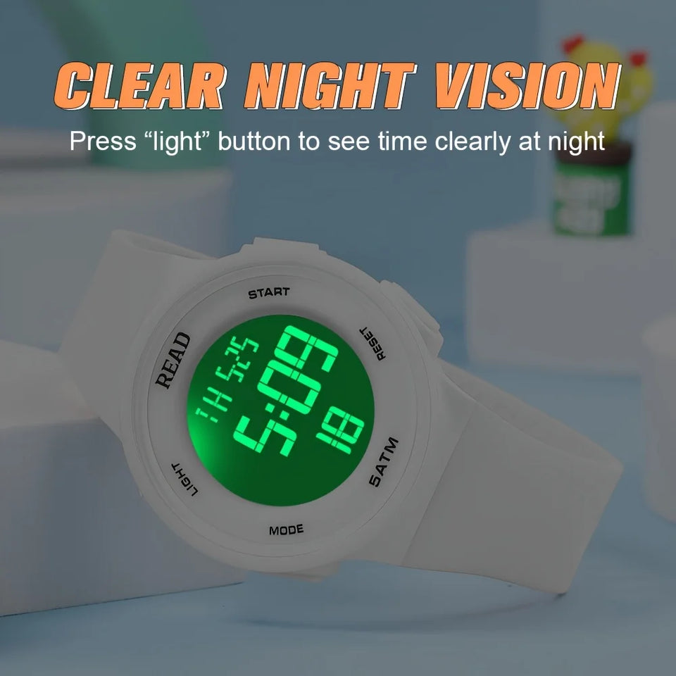 Watches for Women, Fashion Watch With High-Resolution LED Definition Display, Waterproof Multi-Function Electronic Digital Watch